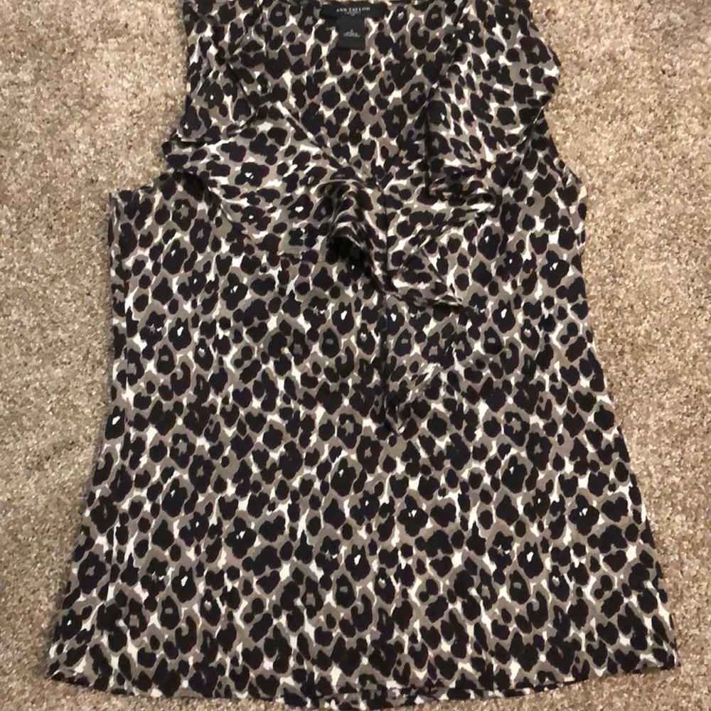 Ann Taylor Animal Print Tank Top